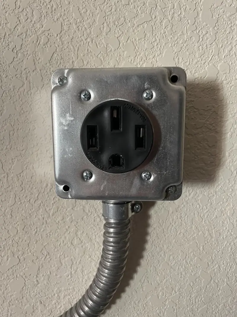 NEMA 14-50 outlet installed for Electrical Panel Upgrade in Grant